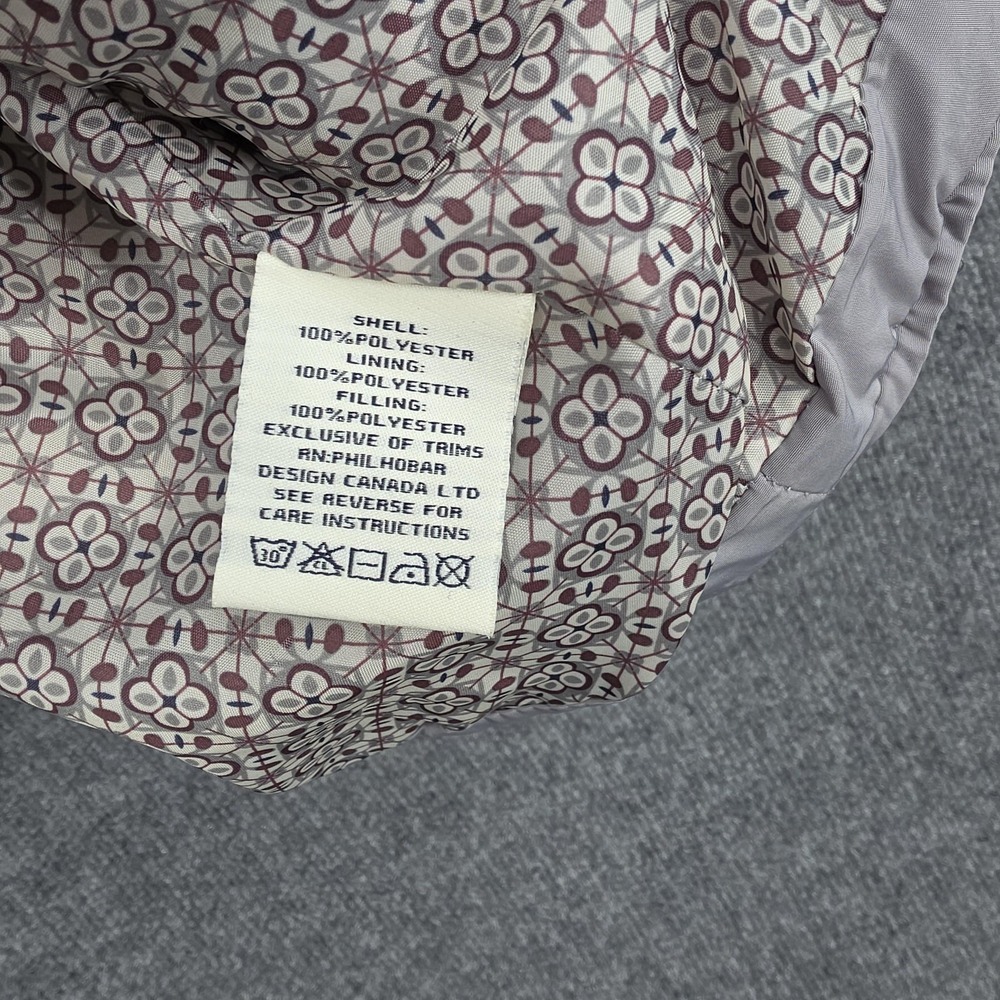 Adrienne Vittadini Vest Womens 1X Gray Quilted Puffer Zip Front Lined Warm - Picture 7 of 9
